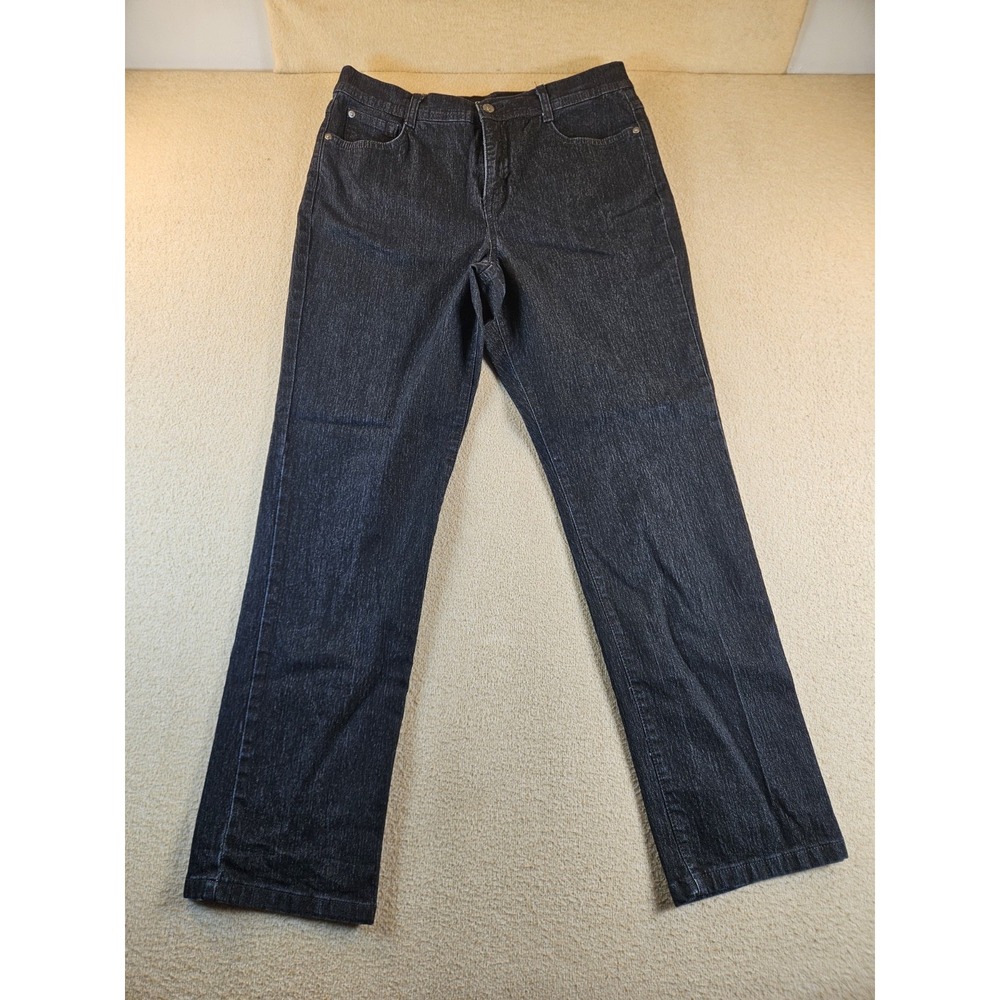 Style & Co Jeans Women's 14 Tummy Control Dark Wash Stretch Bootcut Denim